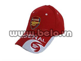 Mũ bóng đá CLB Arsenal đỏ năm 2016