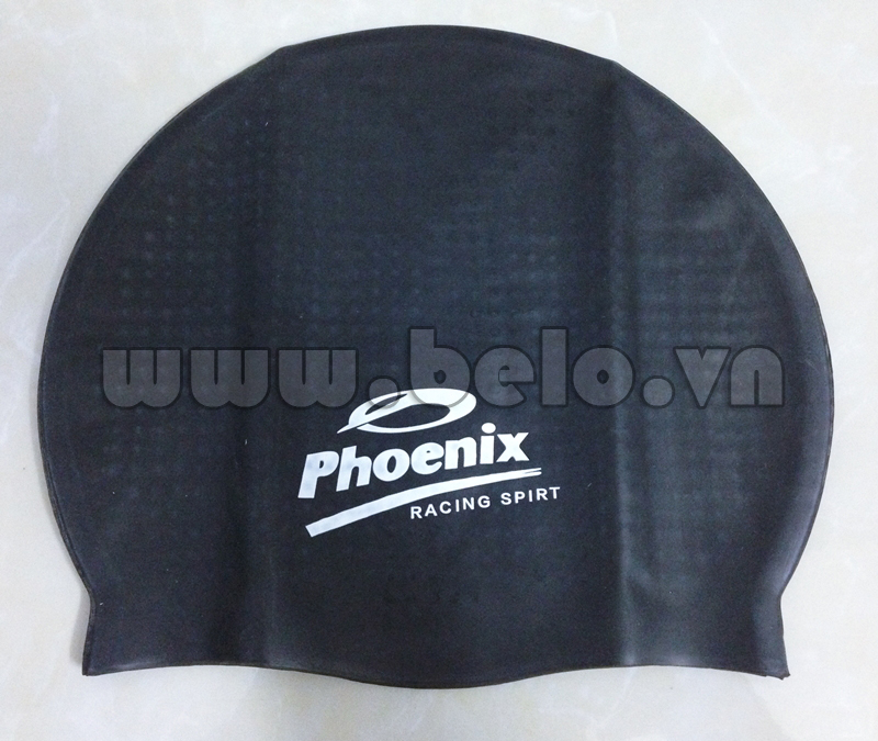 Mũ bơi chính hãng phoenix màu đen MB02