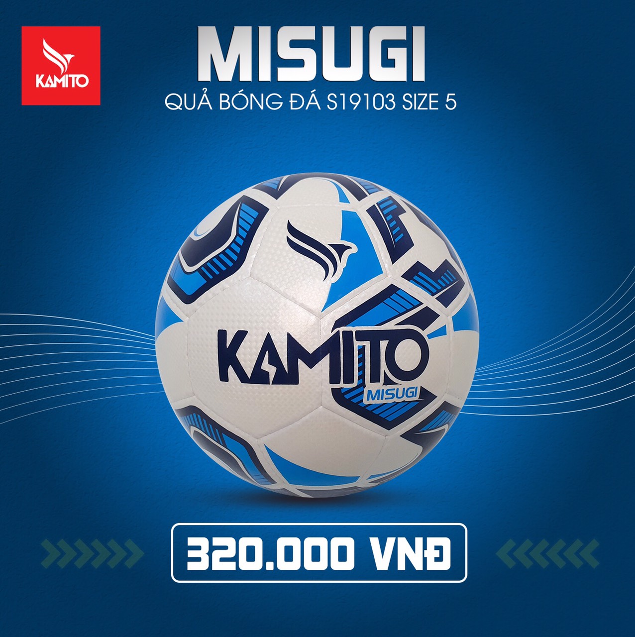 Quả bóng đá Kamito Misugi chính hãng 2019 size 5