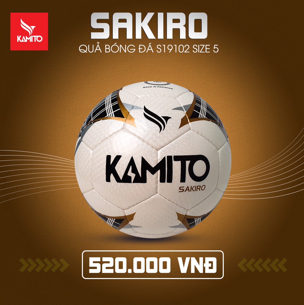 Quả bóng đá Kamito Sakiro chính hãng 2019 size 5