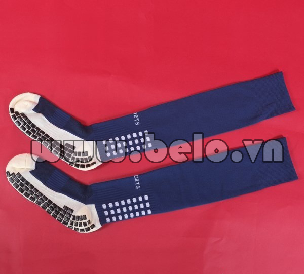 Tất bóng đá chống trơn dài màu xanh đen chính hãng