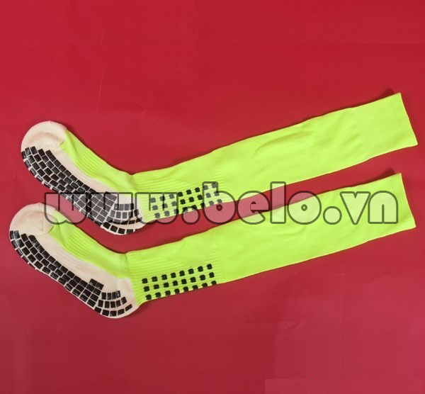 Tất dài đá bóng chống trơn màu vàng chanh chính hãng