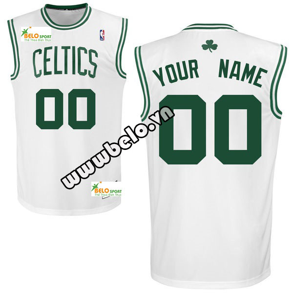 Đồng phục quần áo bóng rổ BR037 trắng