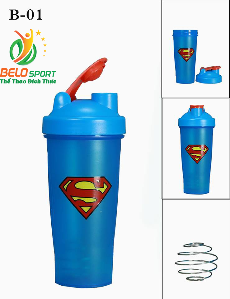 Bình lắc gym đựng nước thể thao Hero