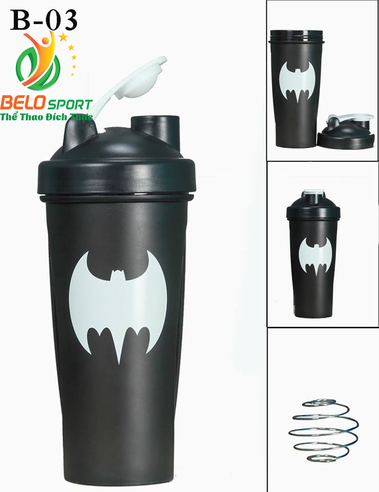 Bình lắc gym đựng nước thể thao Bar man