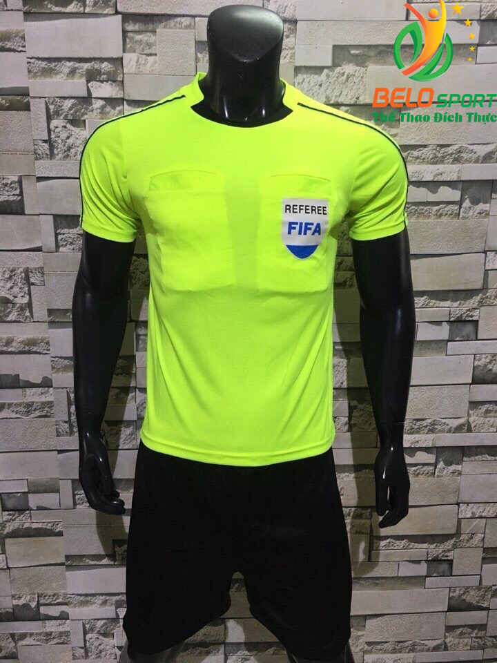 Áo Trọng Tài FiFa 2018 màu vàng chanh