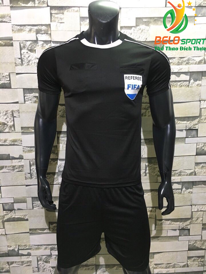 Áo Trọng Tài FiFa 2018 Màu Đen