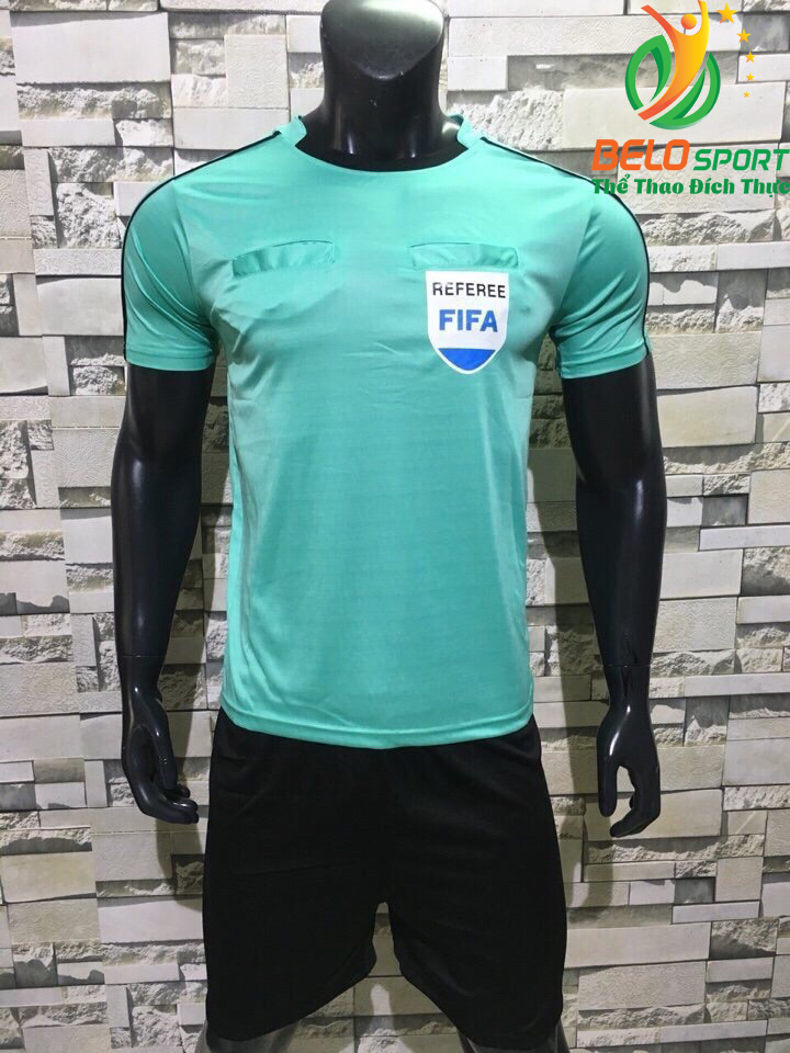 Áo Trọng Tài FiFa 2018 màu xanh ngọc