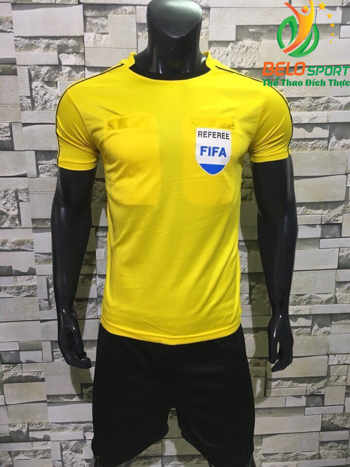 Áo Trọng Tài FiFa 2018 màu vàng