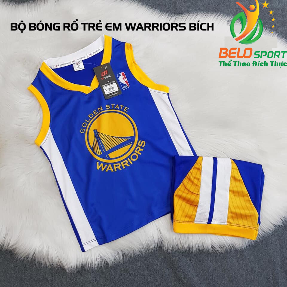 Áo bóng rổ trẻ em CLB Warrior Golden state giải NBA nhà nghề