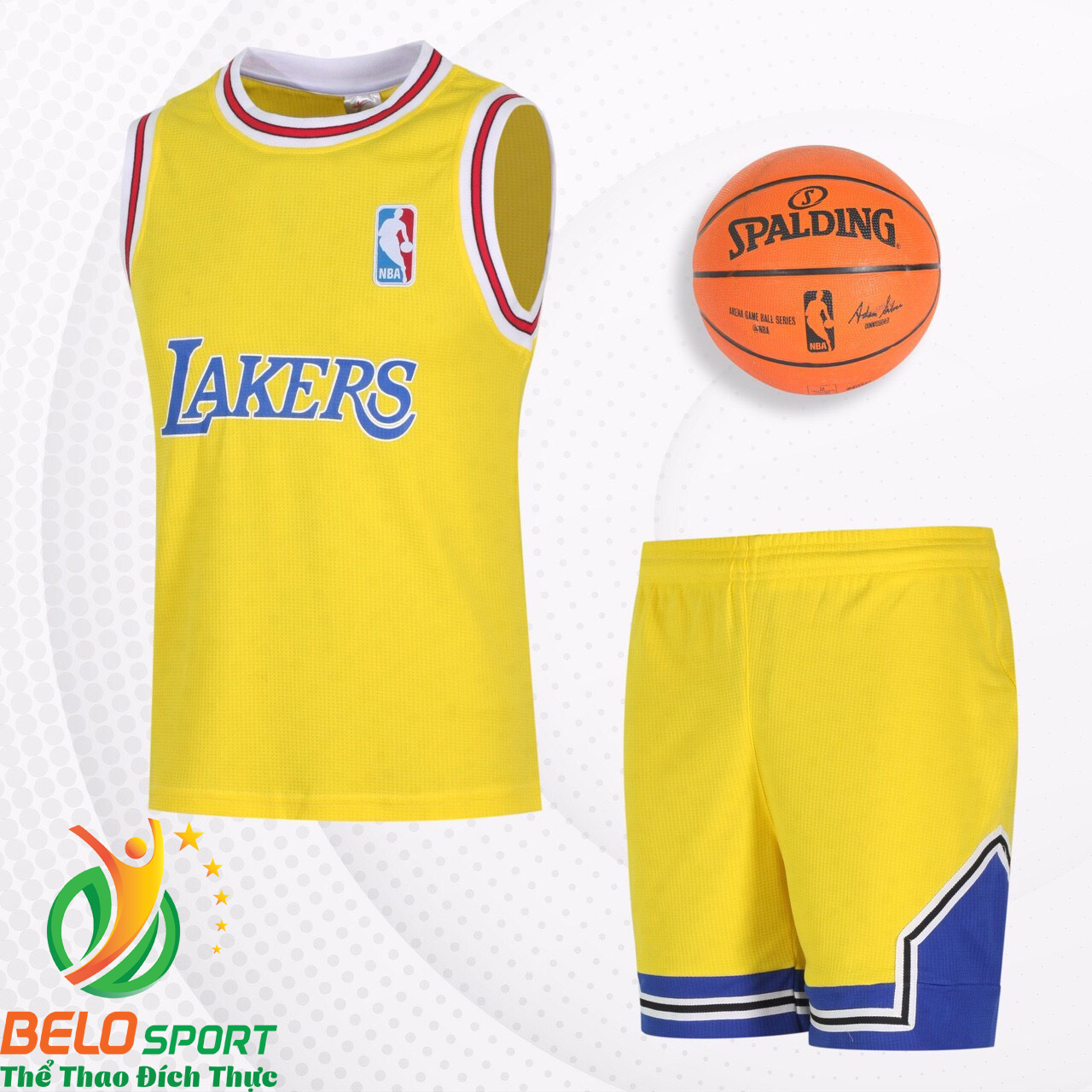 Bộ quần áo bóng rổ Bulls 2019 màu vàng