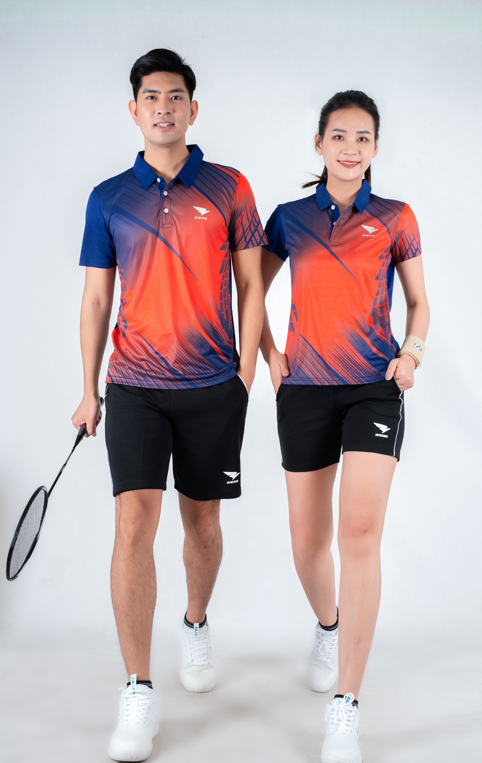 ÁO CẦU LÔNG NAM HIWING W7 MỚI NHẤT - MÀU XANH THAN