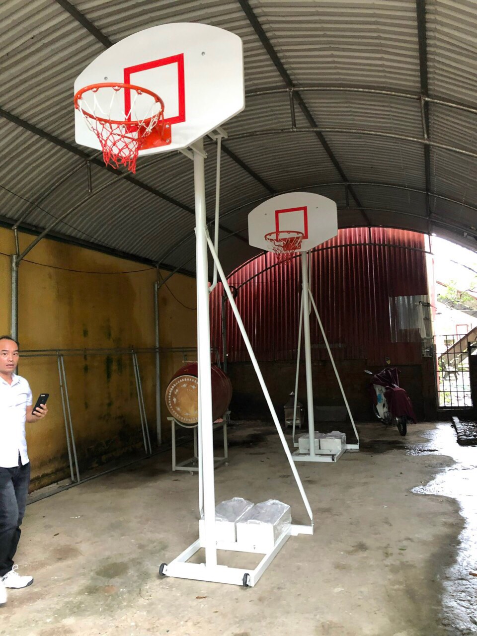 Cột bóng rổ cấp 2 - cấp 3