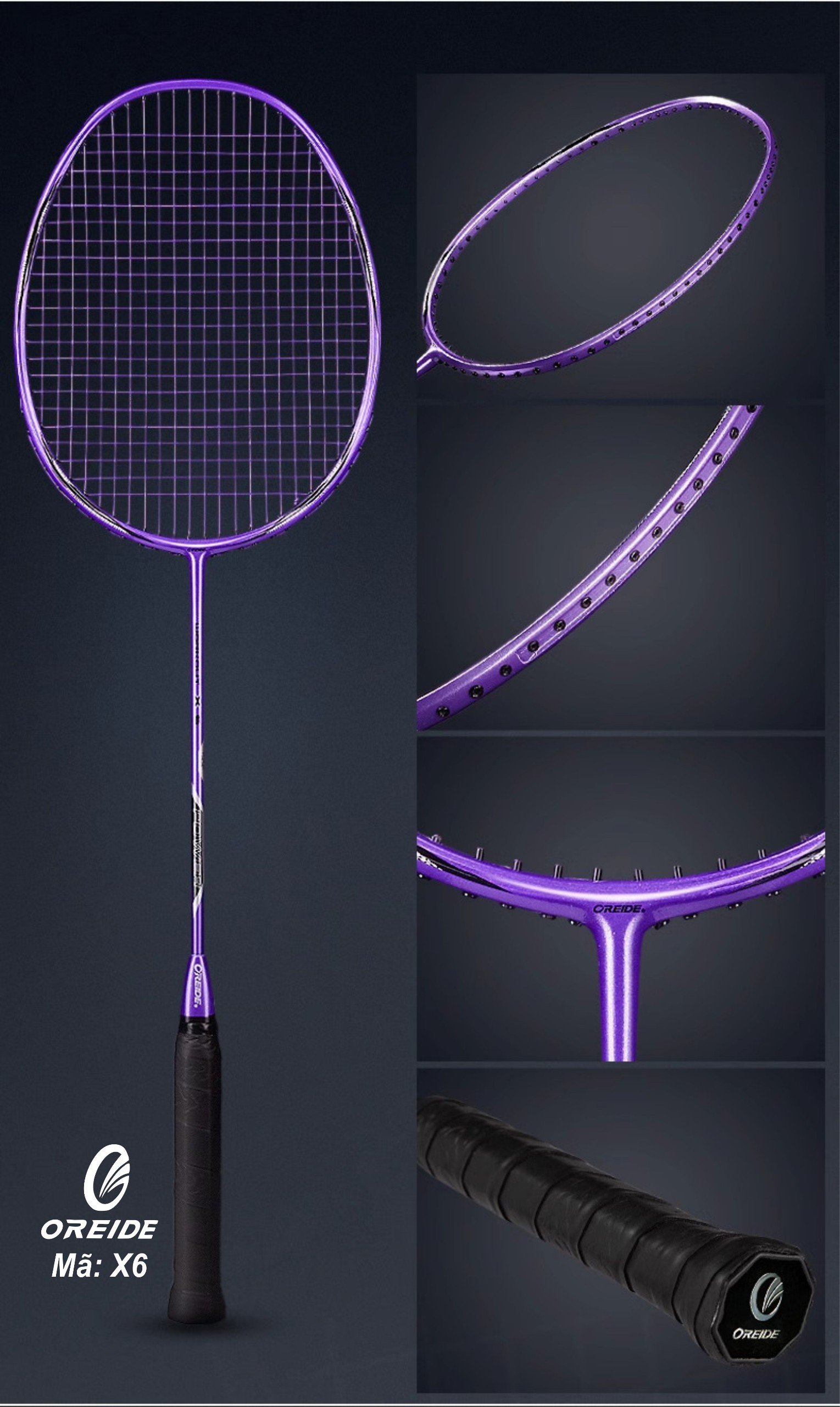 Vợt cầu lông Oreide X6 - Tím