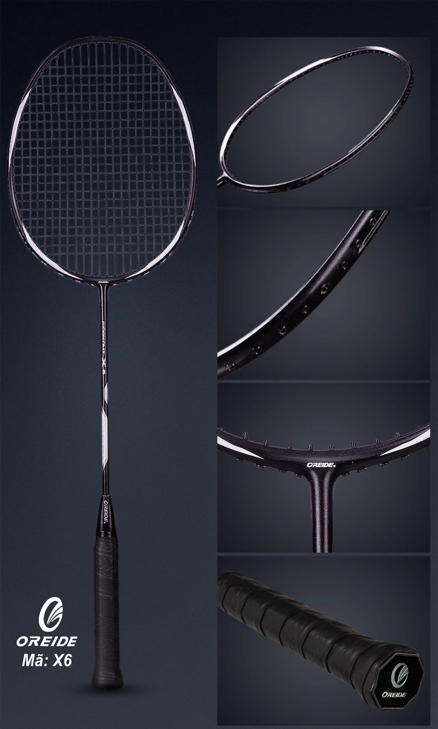 Vợt cầu lông Oreide X6 - Đen