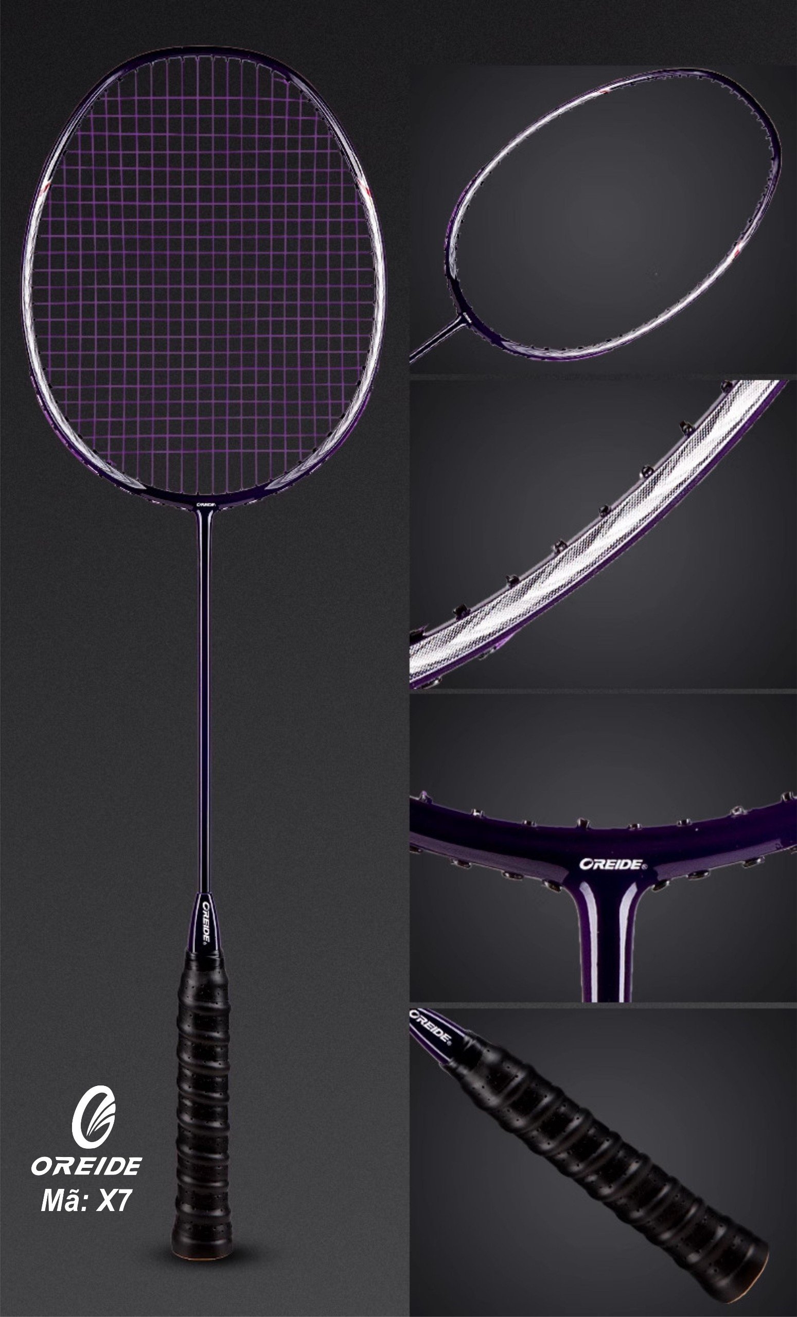 Vợt cầu lông Oreide X7 - Tím