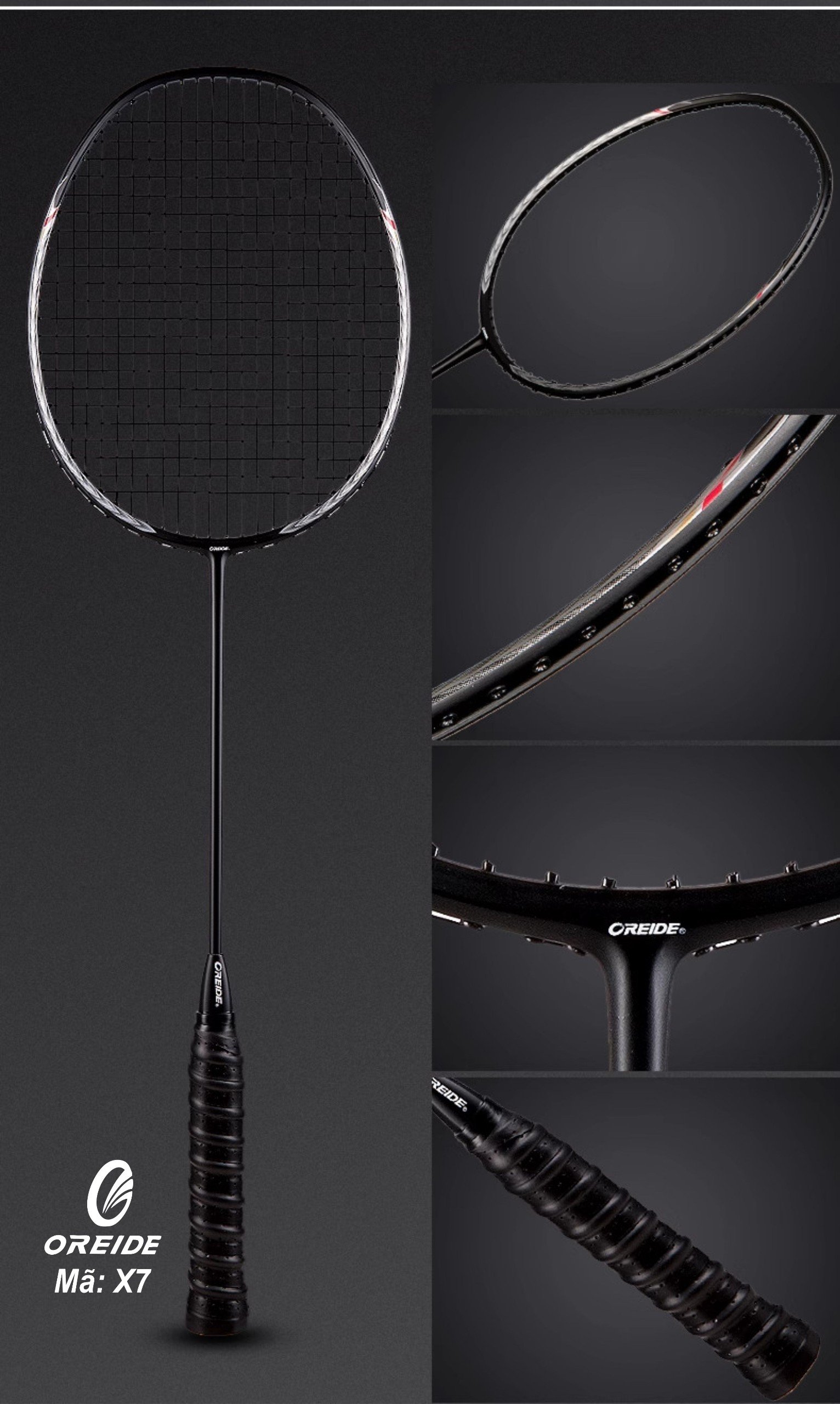 Vợt cầu lông Oreide X7 - Đen