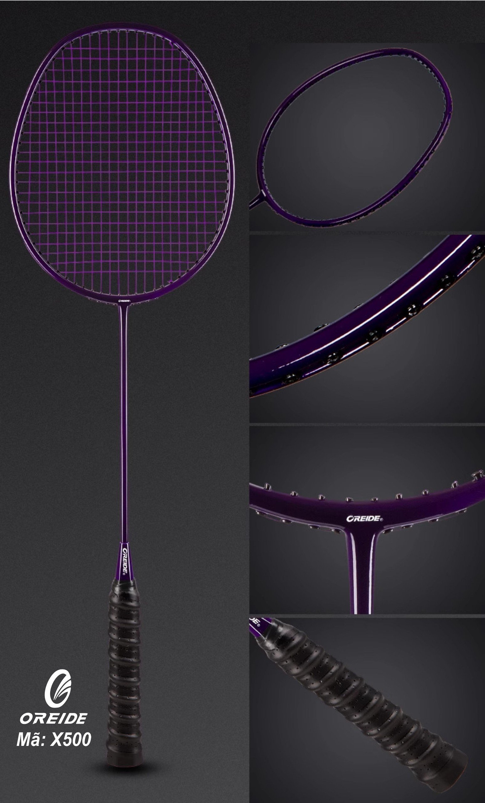 Vợt cầu lông Oreide X500 - Tím