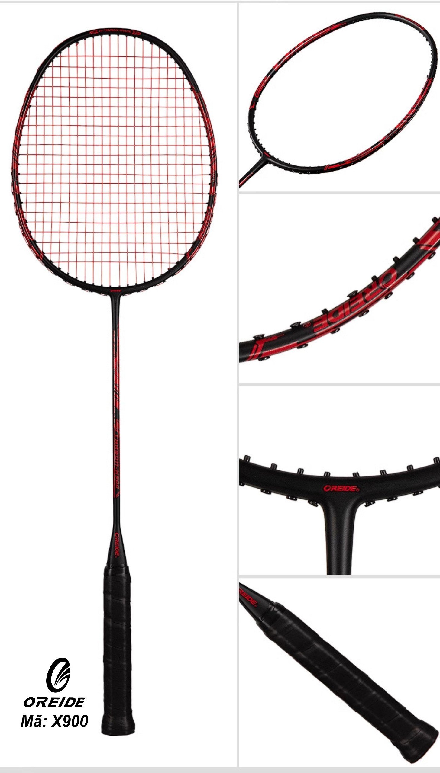 Vợt cầu lông Oreide X900 - Đỏ