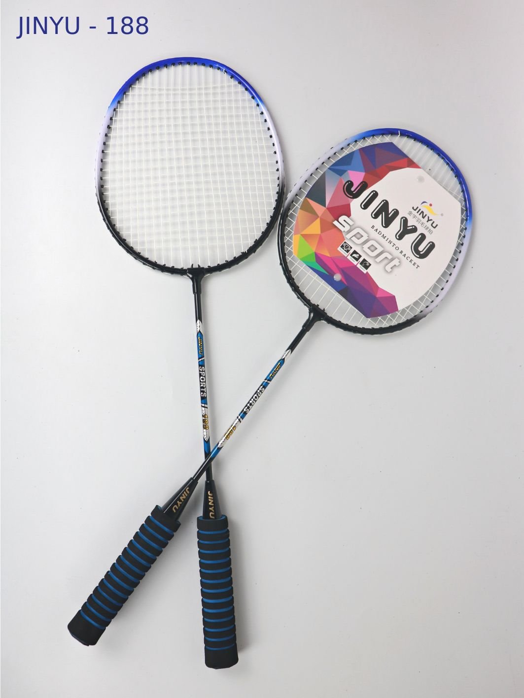 Vợt cầu lông giá rẻ Jinyu 188 màu Xanh