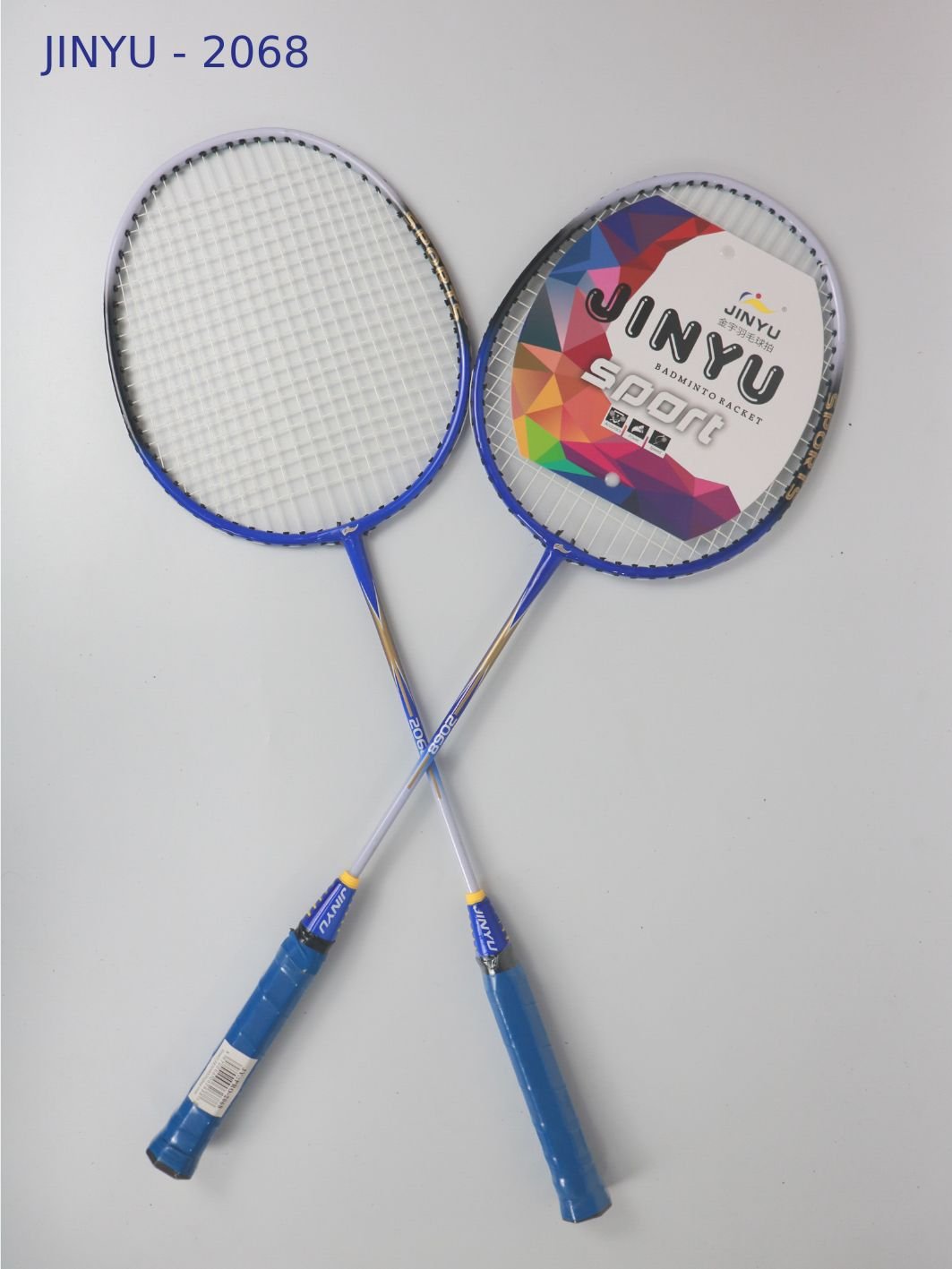 Vợt cầu lông giá rẻ Jinyu 2068 màu Xanh