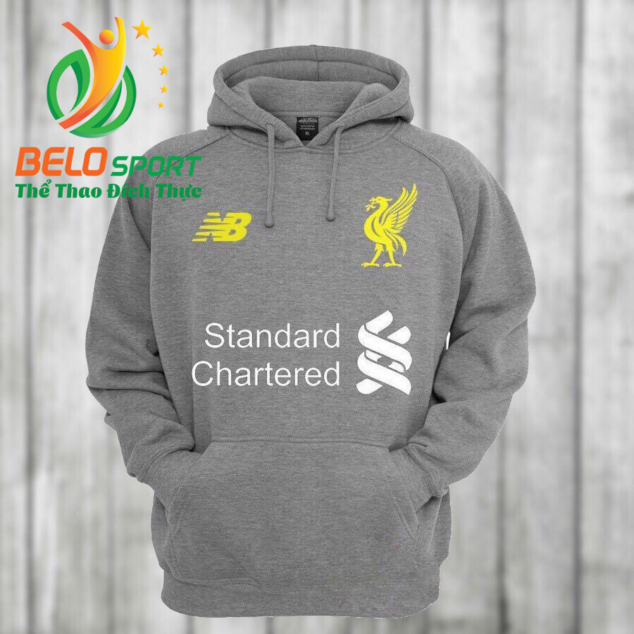 Áo khoác bóng đá liverpol 2018 màu xám