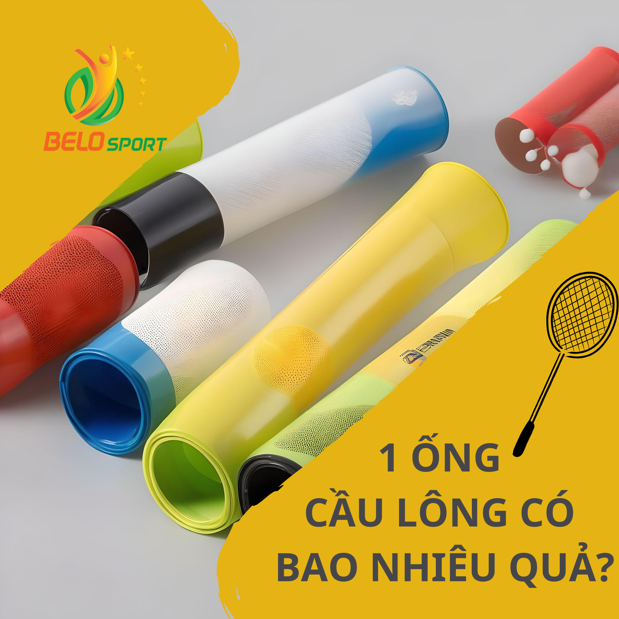Có bao nhiêu quả cầu trong 1 ống cầu lông? 12+ ống cầu lông đáng mua nhất